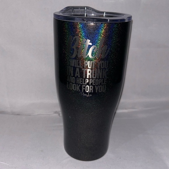 Tumbler Cup All Over Glitter Removable Lid Stainless Steel Thermal Hot and Cold - Picture 2 of 8